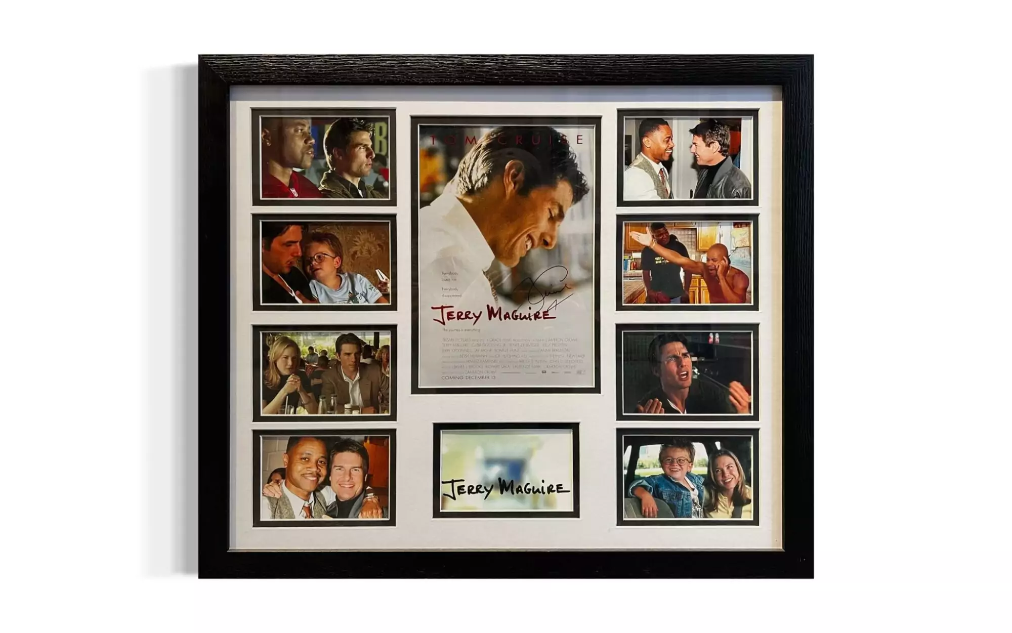 Tom Cruise Signed Jerry Maguire Display