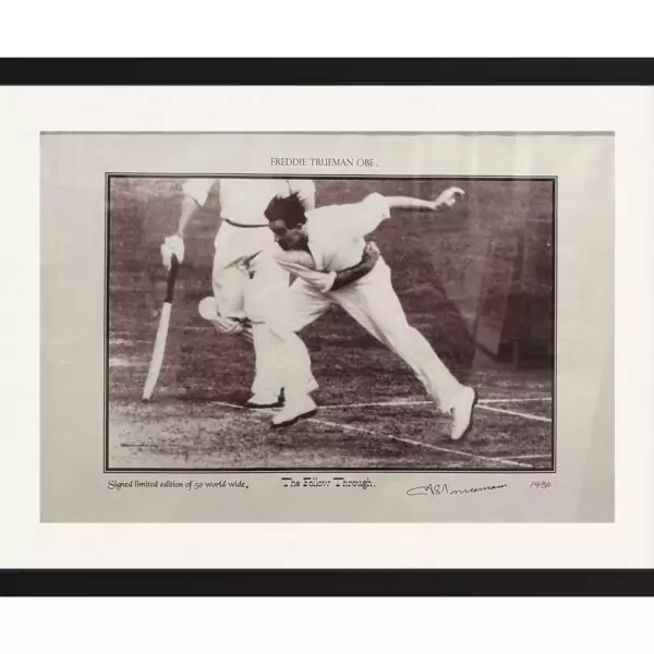Freddie Trueman Signed Photo