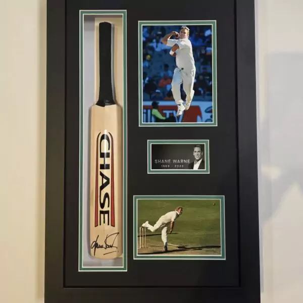 Shane Warne Signed Cricket Bat